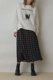 画像2: グレースコンチネンタル｜GRACE CONTINENTAL ダイアグラム DIAGRAM  Catphoto裏毛トップ{-BEA} (2)