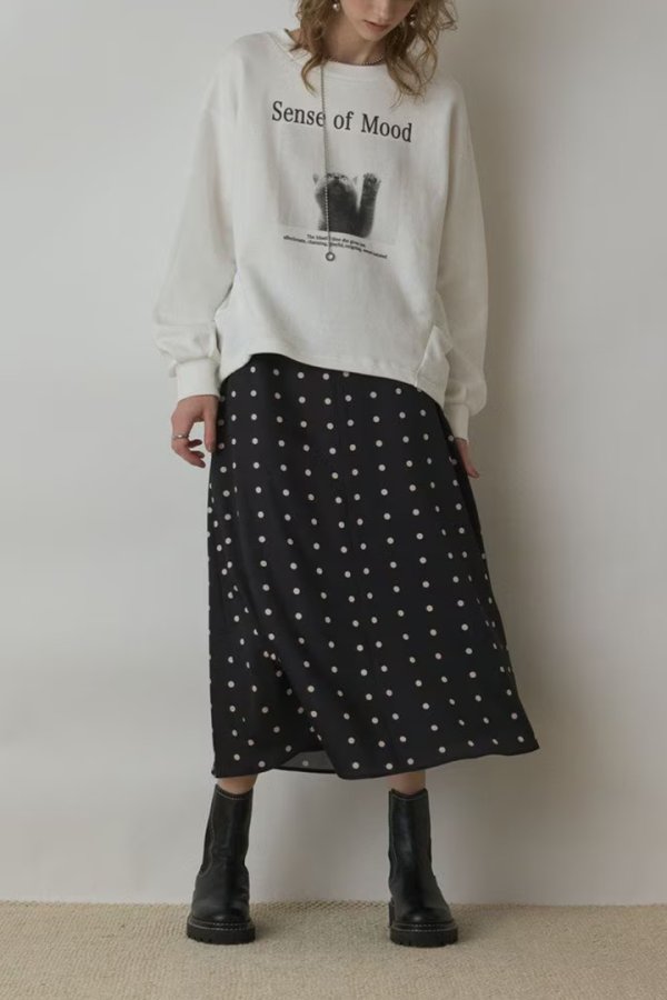 画像2: ★取り寄せリクエスト注文受付中★ グレースコンチネンタル|GRACE CONTINENTAL ダイアグラム DIAGRAM  Catphoto裏毛トップ{-BEA} (2)