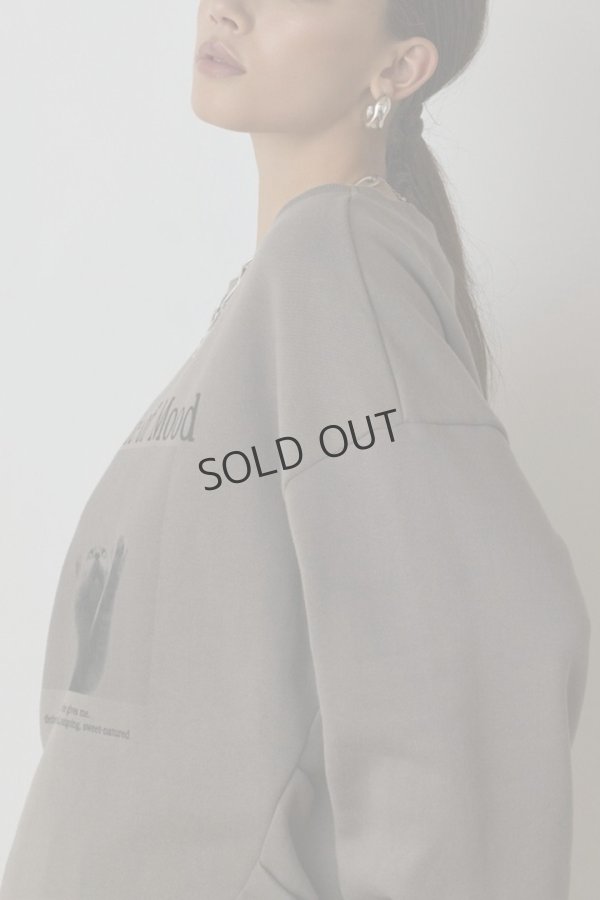 画像6: グレースコンチネンタル|GRACE CONTINENTAL ダイアグラム DIAGRAM  Catphoto裏毛トップ{-BEA} (6)