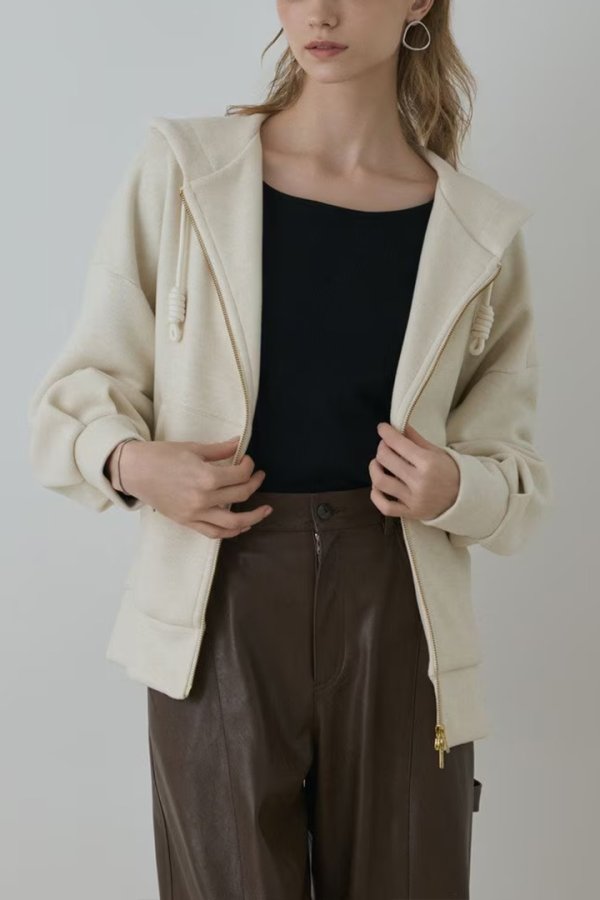 画像2: グレースコンチネンタル|GRACE CONTINENTAL ダイアグラム DIAGRAM  ルーズパーカー{-BEA} (2)