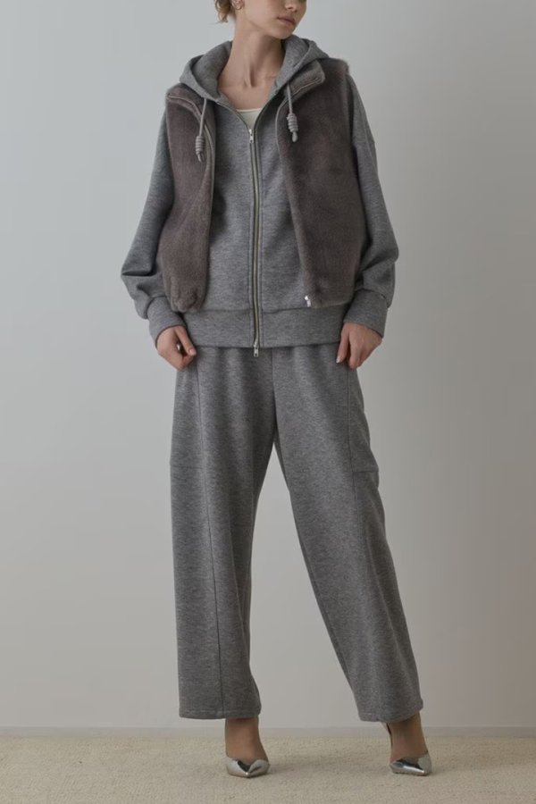 画像2: グレースコンチネンタル|GRACE CONTINENTAL ダイアグラム DIAGRAM  ルーズパーカー{-BEA} (2)