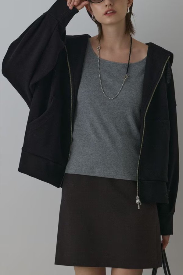 画像5: グレースコンチネンタル|GRACE CONTINENTAL ダイアグラム DIAGRAM  ルーズパーカー{-BEA} (5)