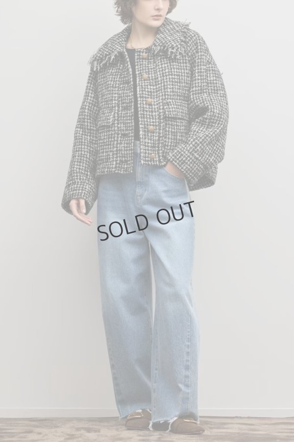 画像3: グレースコンチネンタル｜GRACE CONTINENTAL ダイアグラム DIAGRAM  パディングツイードジャケット{-BFS} (3)