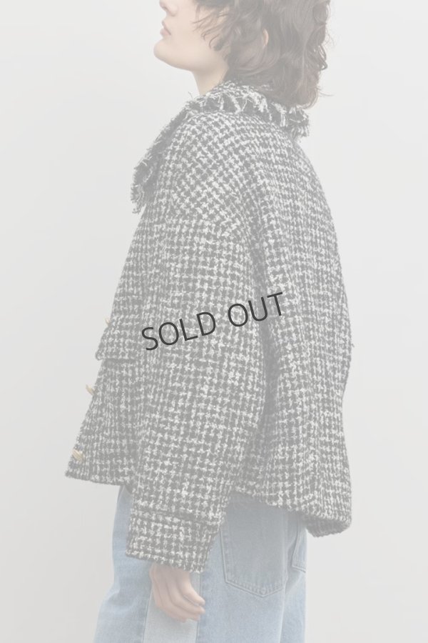 画像7: グレースコンチネンタル｜GRACE CONTINENTAL ダイアグラム DIAGRAM  パディングツイードジャケット{-BFS} (7)