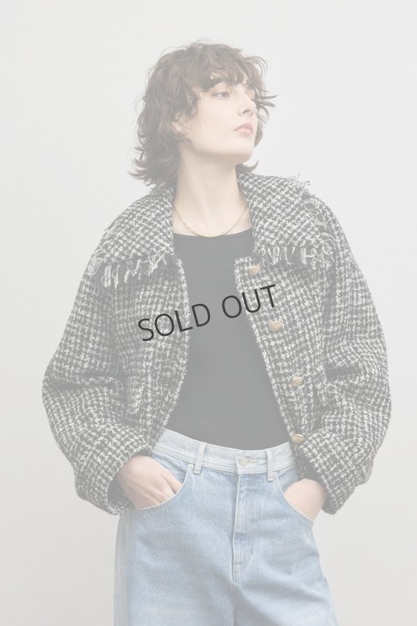 画像8: グレースコンチネンタル｜GRACE CONTINENTAL ダイアグラム DIAGRAM  パディングツイードジャケット{-BFS} (8)