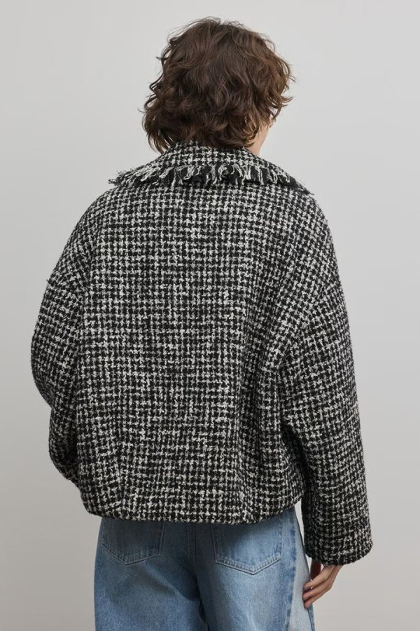 画像9: グレースコンチネンタル｜GRACE CONTINENTAL ダイアグラム DIAGRAM  パディングツイードジャケット{-BFS} (9)