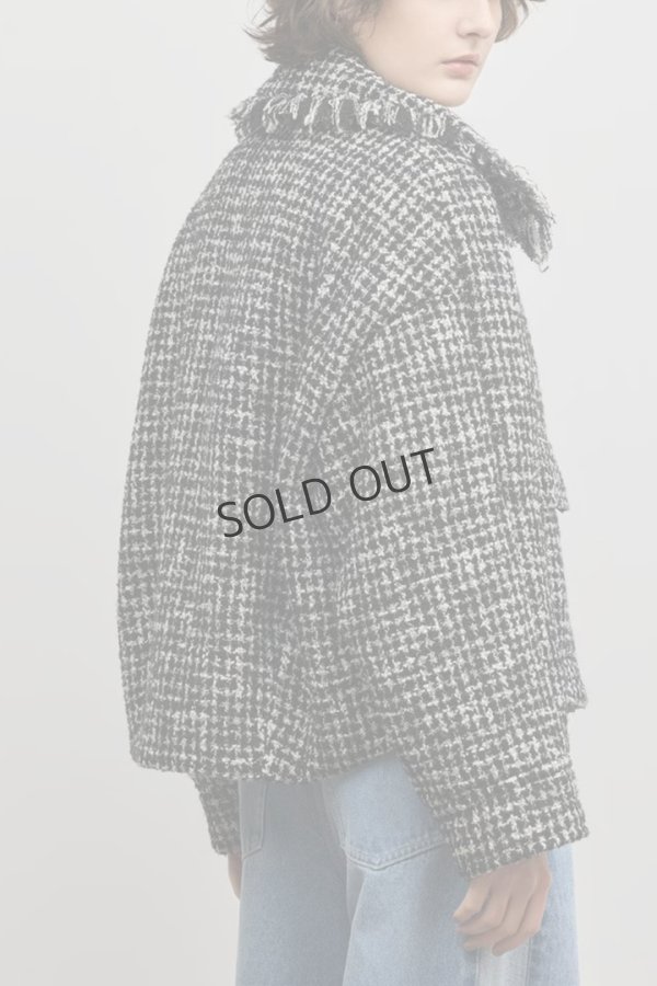 画像10: グレースコンチネンタル｜GRACE CONTINENTAL ダイアグラム DIAGRAM  パディングツイードジャケット{-BFS} (10)