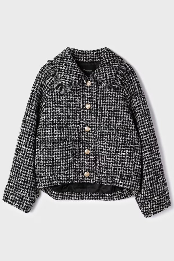 画像11: グレースコンチネンタル｜GRACE CONTINENTAL ダイアグラム DIAGRAM  パディングツイードジャケット{-BFS} (11)