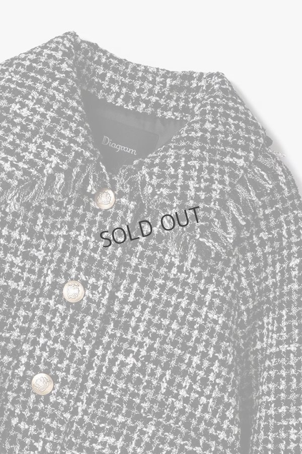 画像13: グレースコンチネンタル｜GRACE CONTINENTAL ダイアグラム DIAGRAM  パディングツイードジャケット{-BFS} (13)