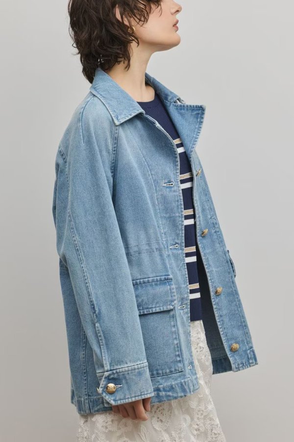 画像6: グレースコンチネンタル｜GRACE CONTINENTAL ダイアグラム DIAGRAM  カバーオールジャケット {-BFS} (6)