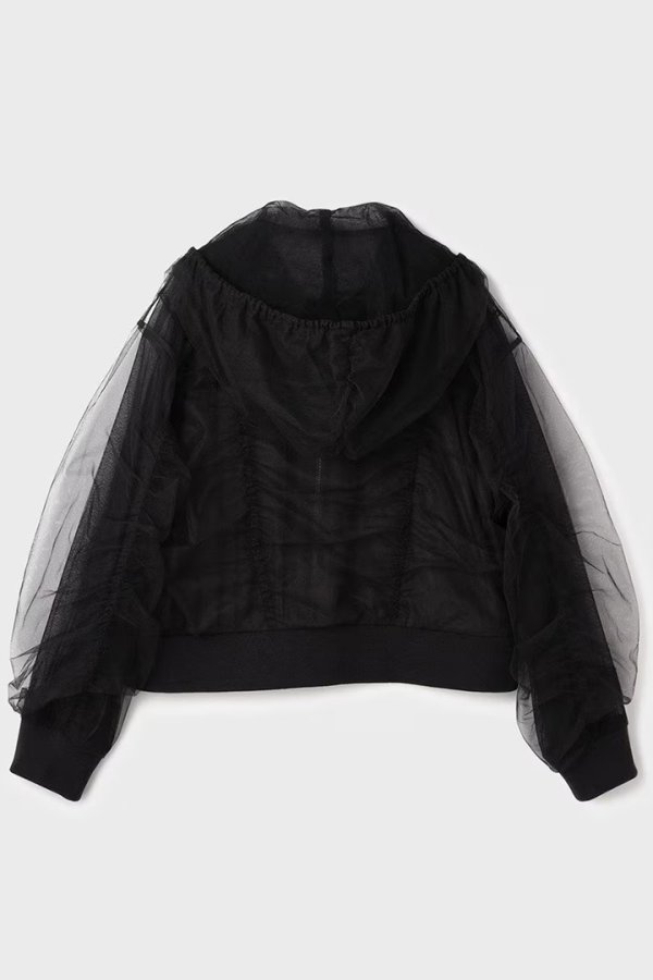 画像10: グレースコンチネンタル｜GRACE CONTINENTAL ダイアグラム DIAGRAM  チュールパーカー{-BFS} (10)