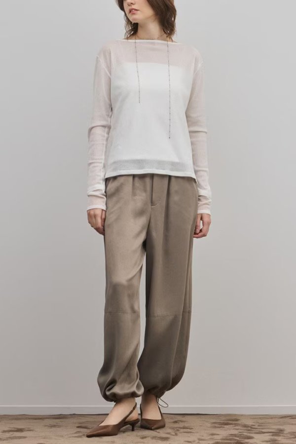 画像2: ★取り寄せリクエスト注文受付中★ グレースコンチネンタル｜GRACE CONTINENTAL ダイアグラム DIAGRAM  シアーレイヤードカットトップ{-BFS} (2)