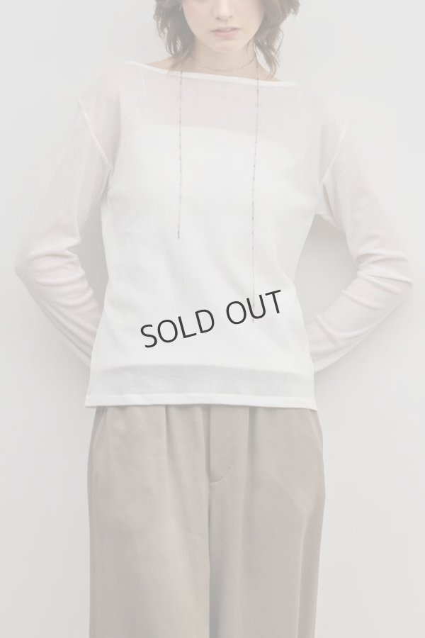 画像5: グレースコンチネンタル｜GRACE CONTINENTAL ダイアグラム DIAGRAM  シアーレイヤードカットトップ{-BFS} (5)