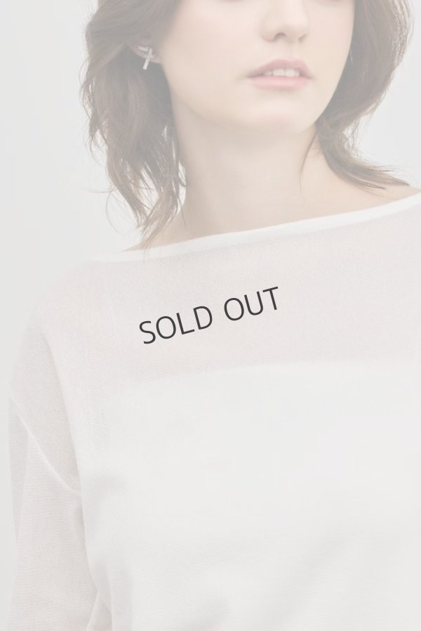 画像6: グレースコンチネンタル｜GRACE CONTINENTAL ダイアグラム DIAGRAM  シアーレイヤードカットトップ{-BFS} (6)