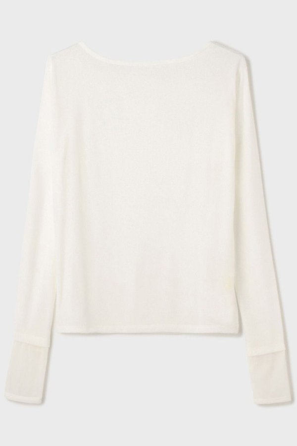 画像9: ★取り寄せリクエスト注文受付中★ グレースコンチネンタル｜GRACE CONTINENTAL ダイアグラム DIAGRAM  シアーレイヤードカットトップ{-BFS} (9)