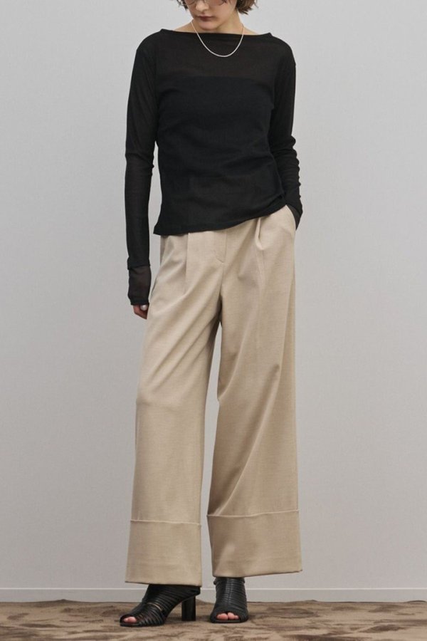 画像2: ★取り寄せリクエスト注文受付中★ グレースコンチネンタル｜GRACE CONTINENTAL ダイアグラム DIAGRAM  シアーレイヤードカットトップ{-BFS} (2)