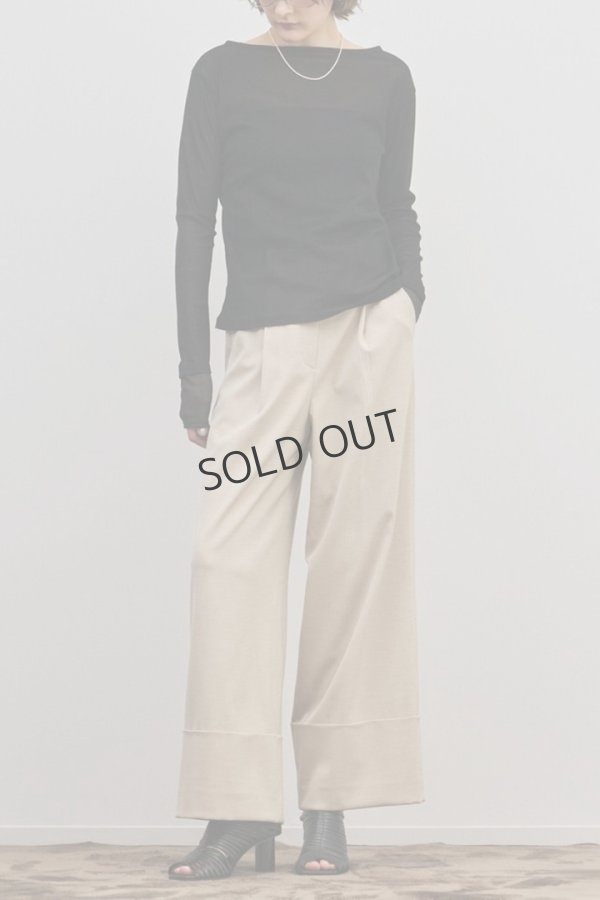 画像2: グレースコンチネンタル｜GRACE CONTINENTAL ダイアグラム DIAGRAM  シアーレイヤードカットトップ{-BFS} (2)