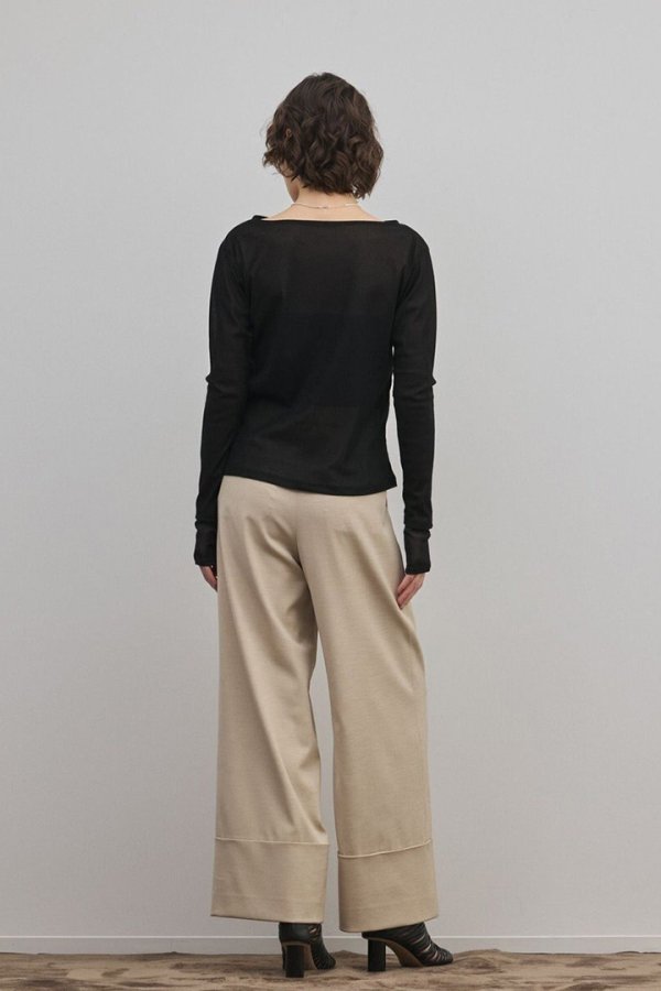 画像4: ★取り寄せリクエスト注文受付中★ グレースコンチネンタル｜GRACE CONTINENTAL ダイアグラム DIAGRAM  シアーレイヤードカットトップ{-BFS} (4)