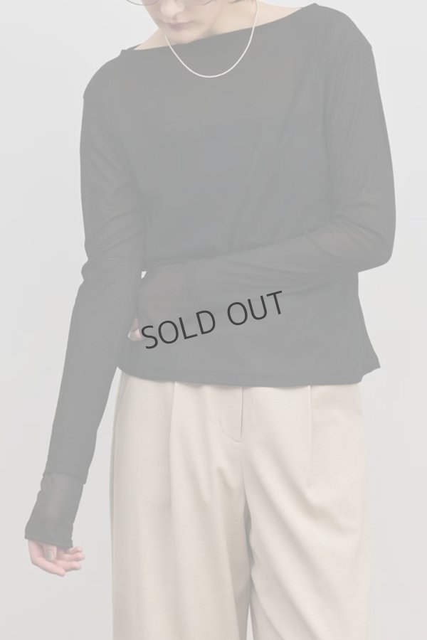 画像5: グレースコンチネンタル｜GRACE CONTINENTAL ダイアグラム DIAGRAM  シアーレイヤードカットトップ{-BFS} (5)