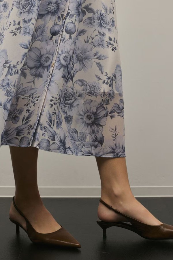 画像15: グレースコンチネンタル｜GRACE CONTINENTAL ダイアグラム DIAGRAM  フラワープリントシャツフレアワンピース{-BFS} (15)