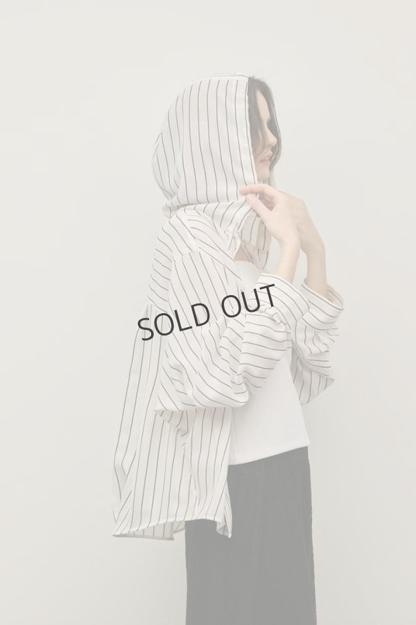 画像4: グレースコンチネンタル｜GRACE CONTINENTAL ダイアグラム DIAGRAM  フードシャツ{-BFS} (4)