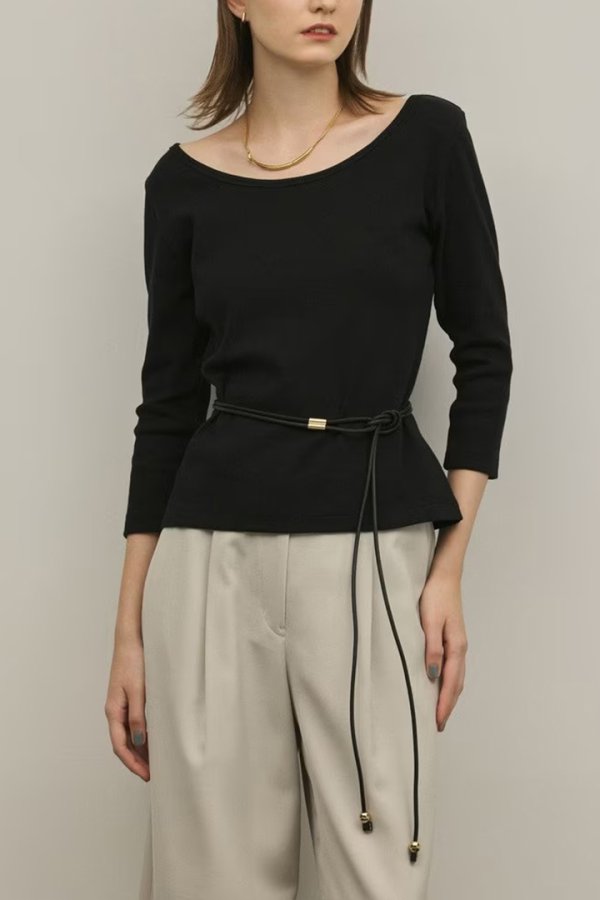 画像1: ★取り寄せリクエスト注文受付中★ グレースコンチネンタル｜GRACE CONTINENTAL ダイアグラム DIAGRAM  テレコカットトップ{-BFS} (1)