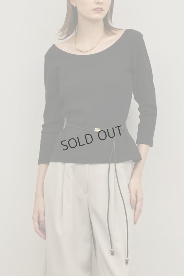 画像1: グレースコンチネンタル｜GRACE CONTINENTAL ダイアグラム DIAGRAM  テレコカットトップ{-BFS} (1)