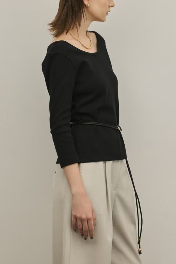 画像2: ★取り寄せリクエスト注文受付中★ グレースコンチネンタル｜GRACE CONTINENTAL ダイアグラム DIAGRAM  テレコカットトップ{-BFS} (2)