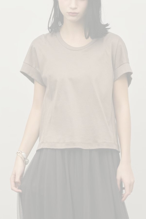 画像1:   グレースコンチネンタル｜GRACE CONTINENTAL ダイアグラム DIAGRAM  ルーズカットTシャツ{-BFS} (1)
