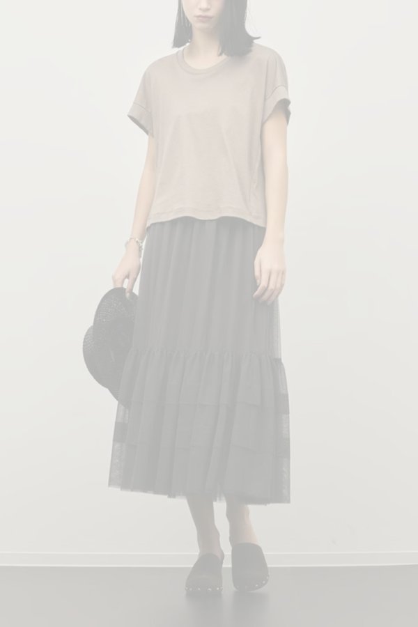 画像2:   グレースコンチネンタル｜GRACE CONTINENTAL ダイアグラム DIAGRAM  ルーズカットTシャツ{-BFS} (2)