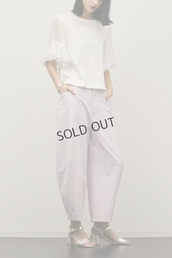 画像4: グレースコンチネンタル｜GRACE CONTINENTAL ダイアグラム DIAGRAM  シフォンスリーブカットトップ{-BFS} (4)