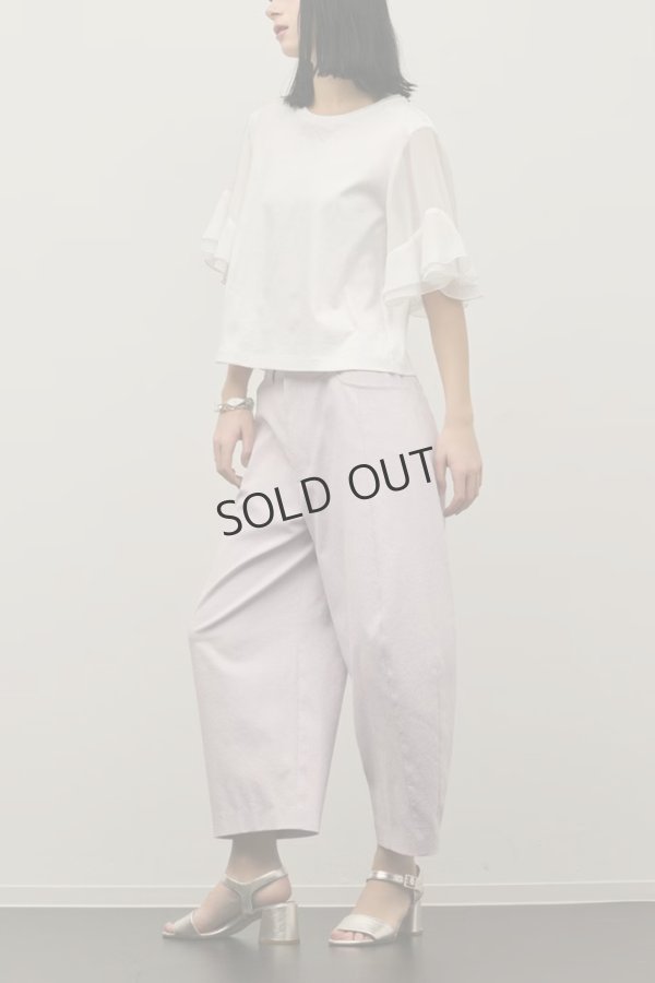 画像5: グレースコンチネンタル｜GRACE CONTINENTAL ダイアグラム DIAGRAM  シフォンスリーブカットトップ{-BFS} (5)