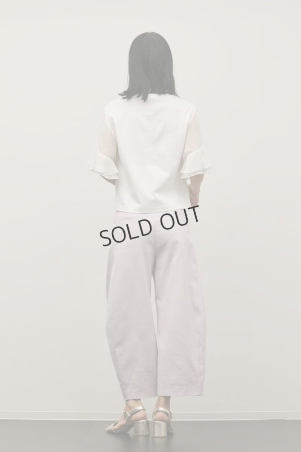 画像7: グレースコンチネンタル｜GRACE CONTINENTAL ダイアグラム DIAGRAM  シフォンスリーブカットトップ{-BFS} (7)