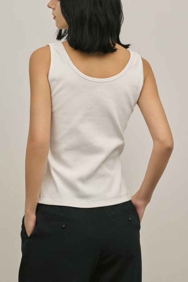 画像8: ★取り寄せリクエスト注文受付中★ グレースコンチネンタル｜GRACE CONTINENTAL ダイアグラム DIAGRAM  テレコノースリーブトップ{-BFS} (8)