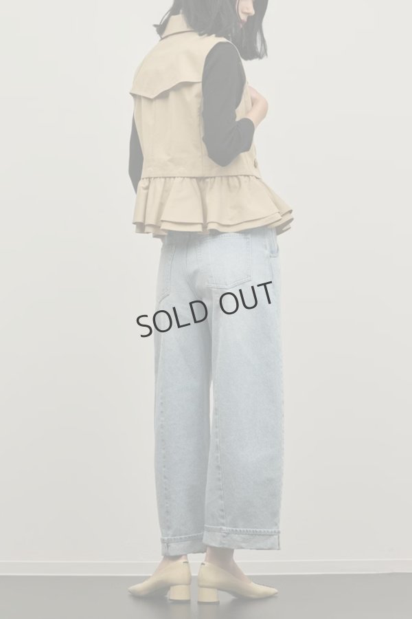 画像4: グレースコンチネンタル｜GRACE CONTINENTAL ダイアグラム DIAGRAM  ペプラムトレンチベスト{-BFS} (4)