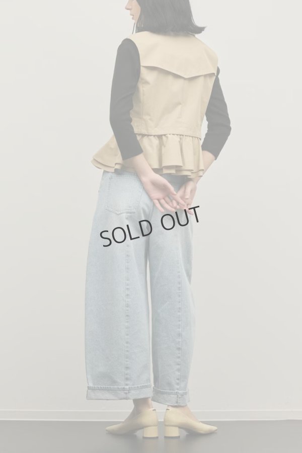 画像5: グレースコンチネンタル｜GRACE CONTINENTAL ダイアグラム DIAGRAM  ペプラムトレンチベスト{-BFS} (5)