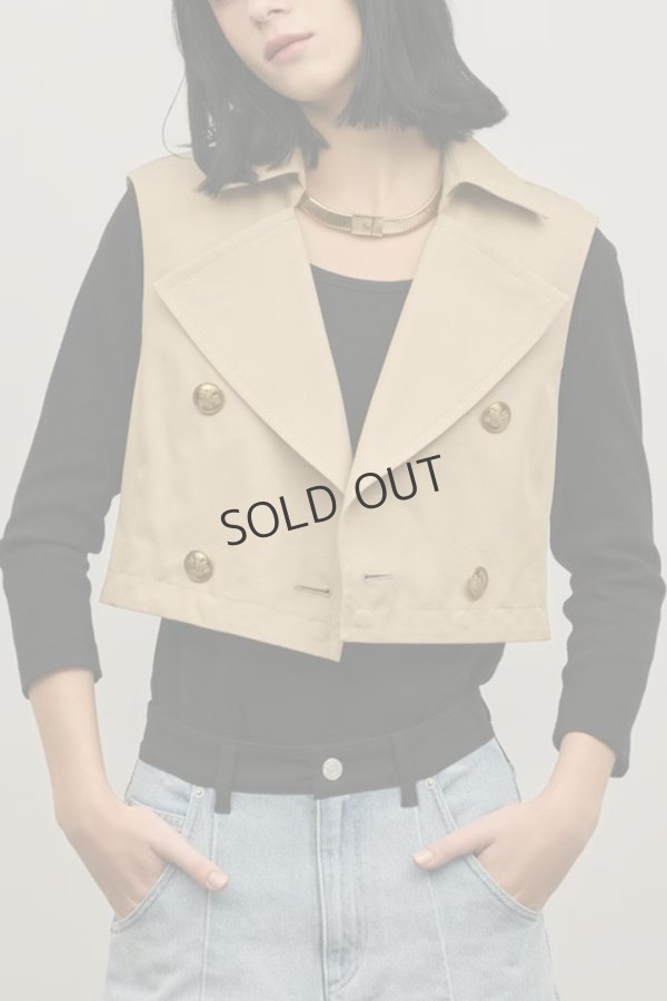 画像18: グレースコンチネンタル｜GRACE CONTINENTAL ダイアグラム DIAGRAM  ペプラムトレンチベスト{-BFS} (18)