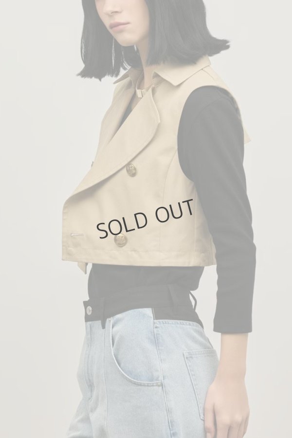 画像20: グレースコンチネンタル｜GRACE CONTINENTAL ダイアグラム DIAGRAM  ペプラムトレンチベスト{-BFS} (20)