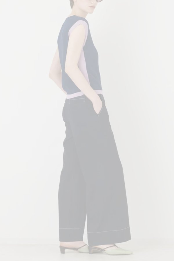 画像3: グレースコンチネンタル｜GRACE CONTINENTAL ダイアグラム DIAGRAM  シャンブレーマリンパンツ{-BFA} (3)