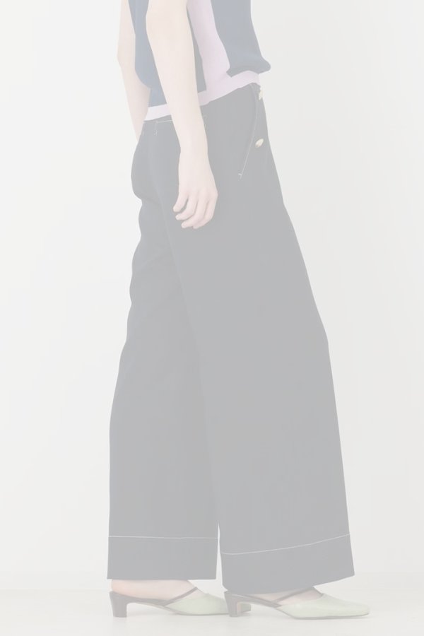 画像7: グレースコンチネンタル｜GRACE CONTINENTAL ダイアグラム DIAGRAM  シャンブレーマリンパンツ{-BFA} (7)