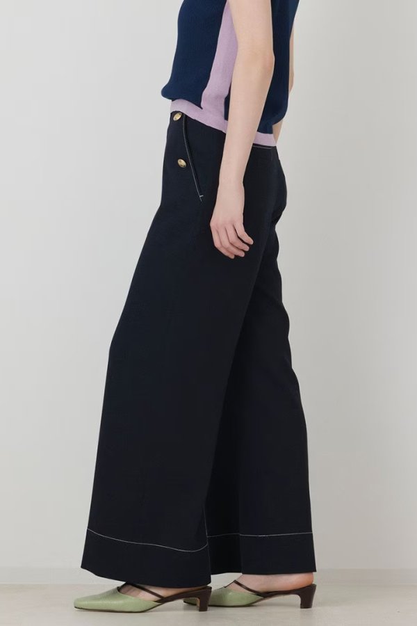 画像9: グレースコンチネンタル｜GRACE CONTINENTAL ダイアグラム DIAGRAM  シャンブレーマリンパンツ{-BFA} (9)