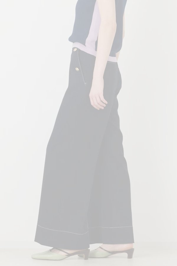 画像9: グレースコンチネンタル｜GRACE CONTINENTAL ダイアグラム DIAGRAM  シャンブレーマリンパンツ{-BFA} (9)