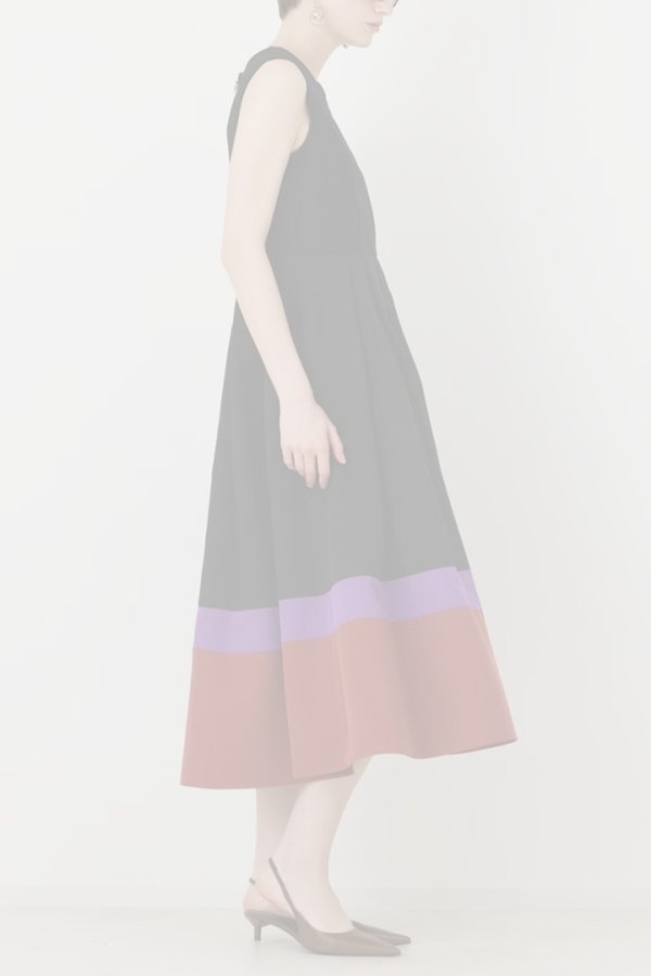 画像3: グレースコンチネンタル｜GRACE CONTINENTAL ダイアグラム DIAGRAM  カットソーコンビワンピース{-BFA} (3)