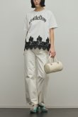 画像8: グレースコンチネンタル｜GRACE CONTINENTAL ダイアグラム DIAGRAM  レースヘムロゴTシャツ{-BFS} (8)