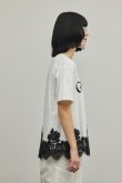 画像9: グレースコンチネンタル｜GRACE CONTINENTAL ダイアグラム DIAGRAM  レースヘムロゴTシャツ{-BFS} (9)