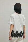 画像10: グレースコンチネンタル｜GRACE CONTINENTAL ダイアグラム DIAGRAM  レースヘムロゴTシャツ{-BFS} (10)
