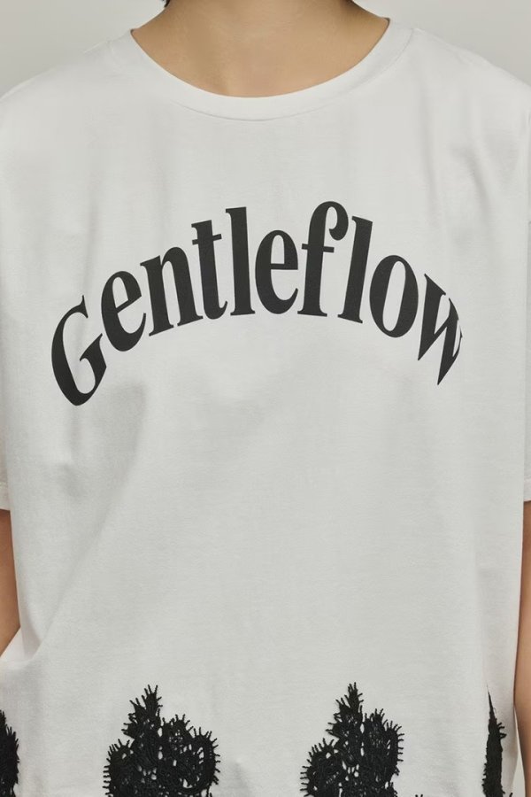 画像12: グレースコンチネンタル｜GRACE CONTINENTAL ダイアグラム DIAGRAM  レースヘムロゴTシャツ{-BFS} (12)