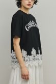 画像2: グレースコンチネンタル｜GRACE CONTINENTAL ダイアグラム DIAGRAM  レースヘムロゴTシャツ{-BFS} (2)