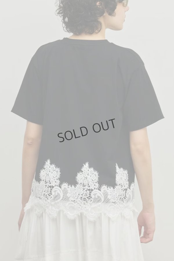 画像4: グレースコンチネンタル｜GRACE CONTINENTAL ダイアグラム DIAGRAM  レースヘムロゴTシャツ{-BFS} (4)