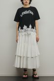 画像5: グレースコンチネンタル｜GRACE CONTINENTAL ダイアグラム DIAGRAM  レースヘムロゴTシャツ{-BFS} (5)